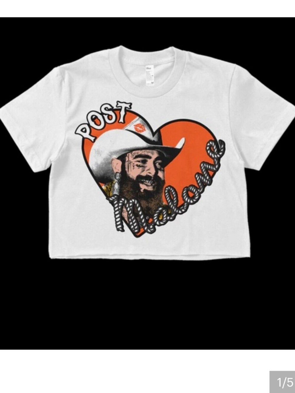 Post Malone. Cropped Tee.